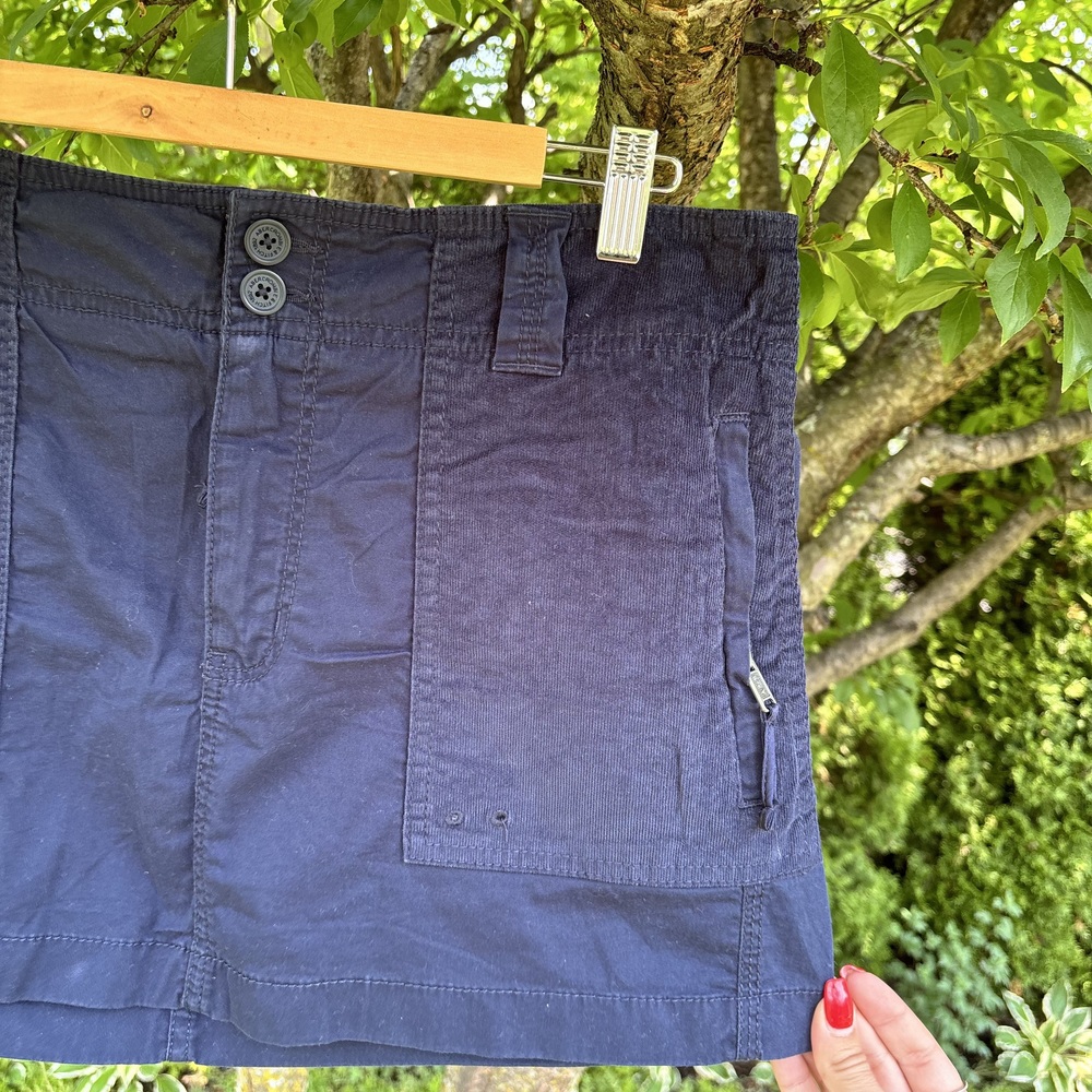 Navy Utility Mini Skirt - Picture 2 of 6